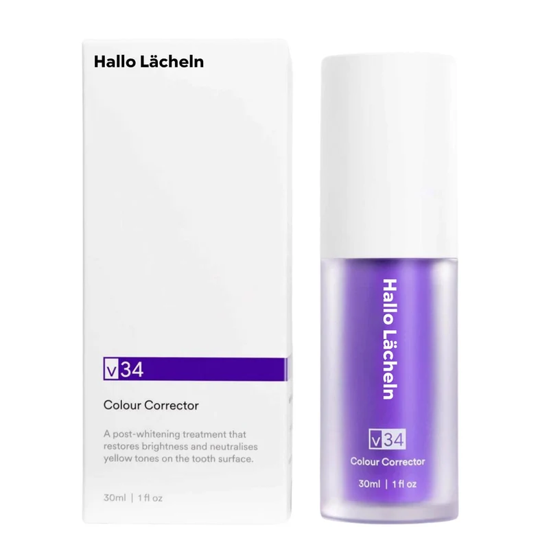 Zahn-Farbkorrektur-Gel violett | Kosmetisches Gel zur optischen Neutralisierung von Gelbstich und für ein gepflegtes Zahn Erscheinungsbild