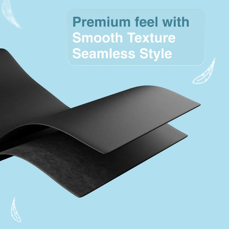 Laser Wireless Charging Desk Mat (Black)