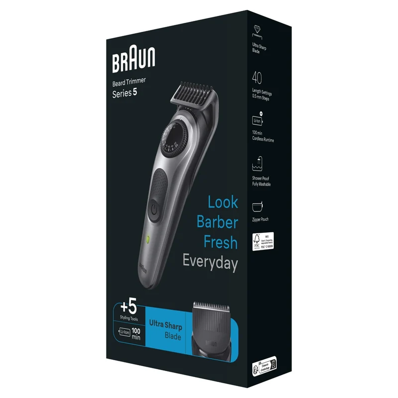 Braun BT5440 Beard Trimmer 5 (Grey)