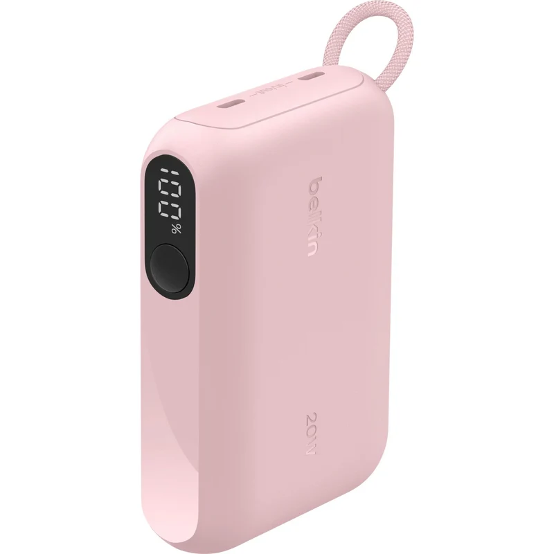 Belkin BoostCharge 10K Power Bank with Display (Pink)