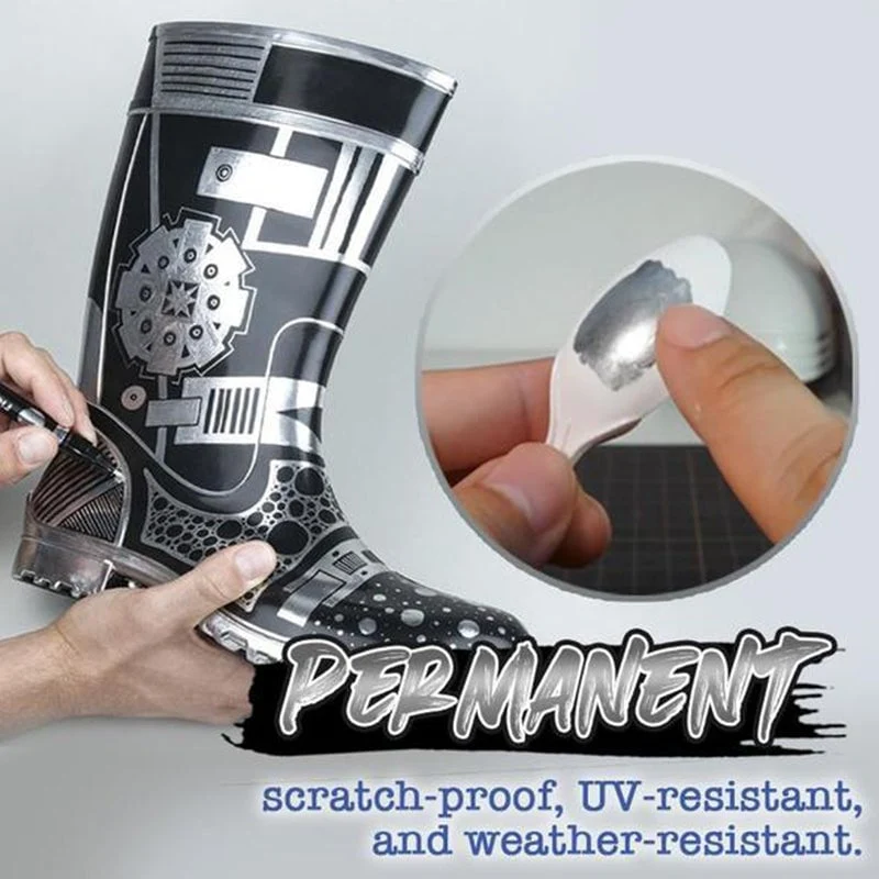 Chrom Marker Stift metallisch für Glas & Kunststoff | Spiegelglanz, kratzfest & UV-beständig | 0,7/1,0/3,0 mm