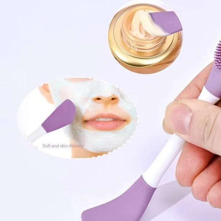 Silikon-Maskenpinsel für Gesichtsmasken | 2-seitiges Auftragen & sanftes Peeling | Hygienisch & antibakteriell | Ohne Kleckern