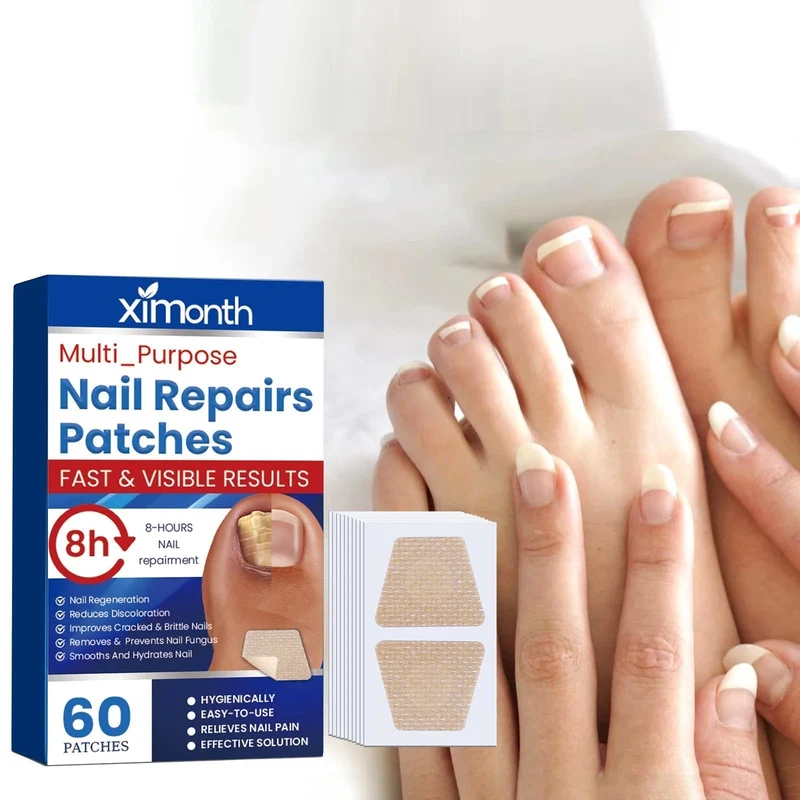 Nagelpflege-Pflaster 60 Stück | Für Fuß- & Fingernägel | Dünn, atmungsaktiv & unauffällig