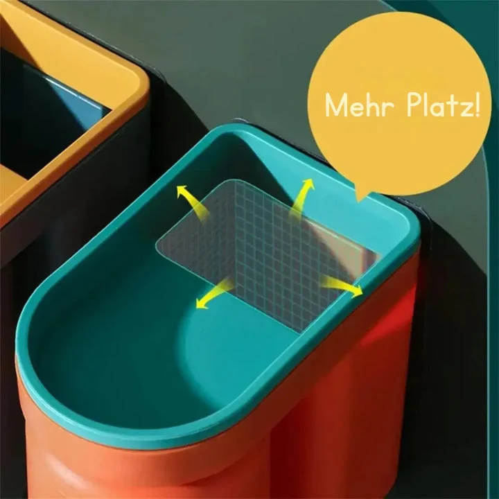 Zahnbürstenhalter mit Bechern | 3M-Wandmontage ohne Bohren | Schnelleres Trocknen, weniger Unordnung | 11,5 × 7 × 12,5 cm