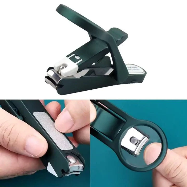 Nagelknipser mit Vergrößerungsglas & integrierter Feile | Präzises, schmerzfreies Trimmen mit sicherem Griff | ClipGuard Pro