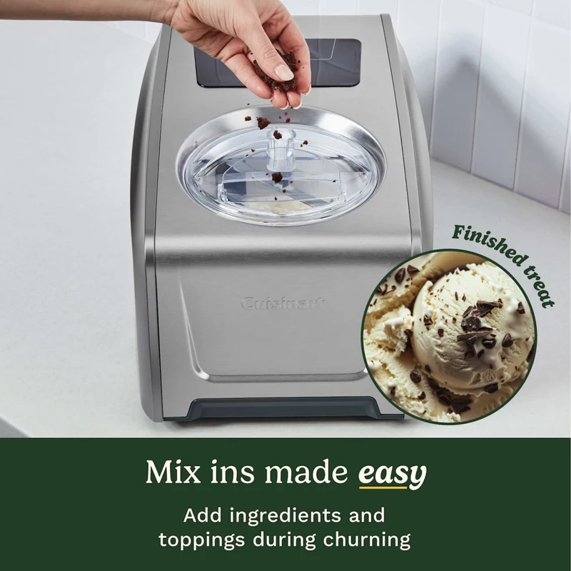 Cuisinart Freeze Ease Pro Ice Cream Gelato Sorbet Frozen Yoghurt Maker 1.5L