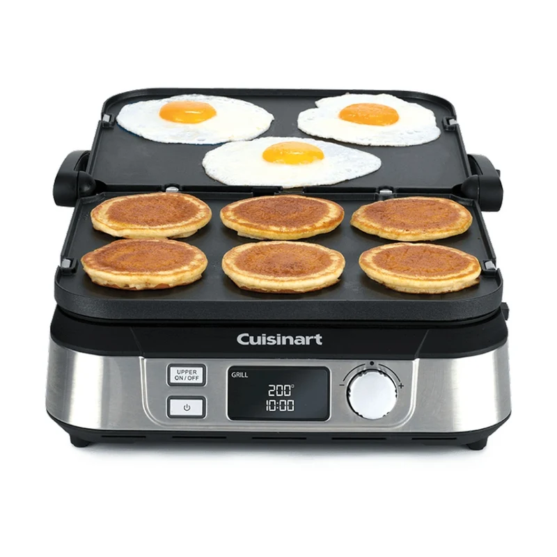 Cuisinart Griddler and Deep Pan Electric Sandwich Maker 1600W - Stainless Steel