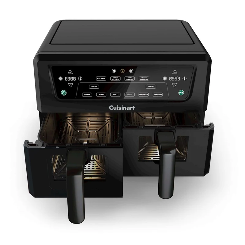 Cuisinart AirView 10.4L Dual Basket Electric Air Fryer - Black