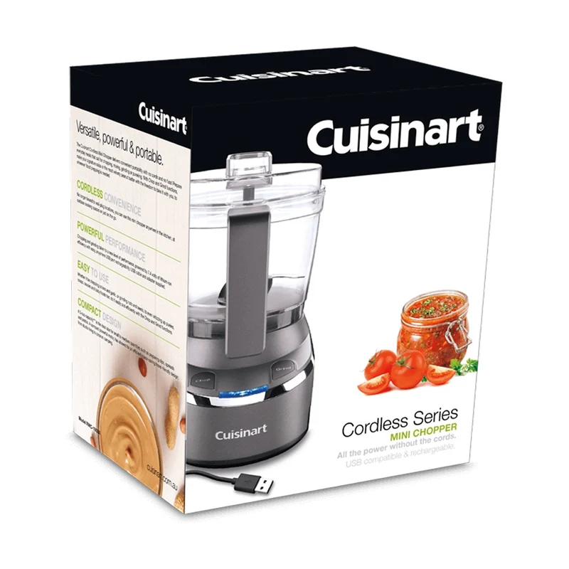 Cuisinart Cordless Electric Mini Food Chopper with Touch Button - Gunmetal Grey