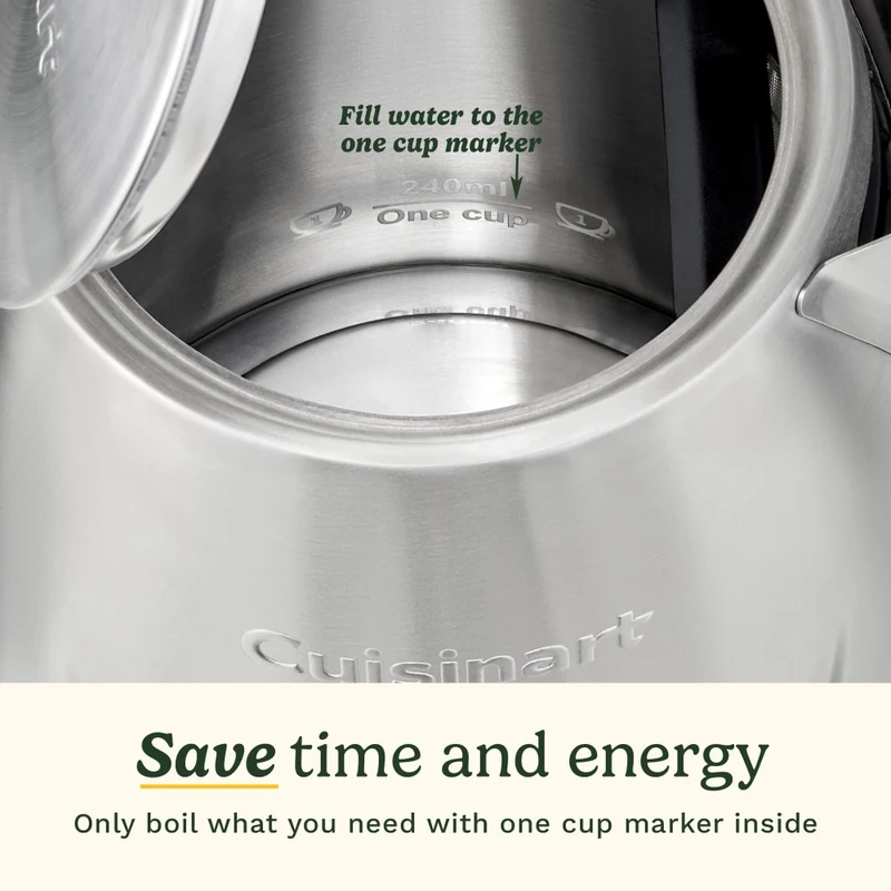 Cuisinart Core Collection 1.7L Brushed Stainless Steel Kettle 2400W Appliance