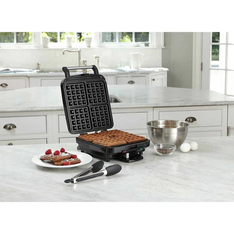 Cuisinart Electric Waffle Maker Brushed Stainless Steel 240V - Black