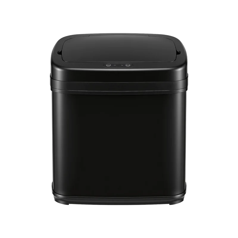 Devanti 15L Motion Sensor Bin Touchless Bins Soft-Close Rubbish Trash Can Black