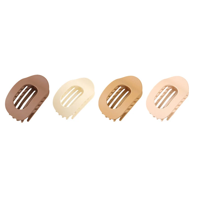 Gebogene Haarklammer mit Anti-Druck-Design | Sanfter, sicherer Halt für dickes & feines Haar | Nylonpolymer 8 × 2,5 × 3 cm | Set 1–3