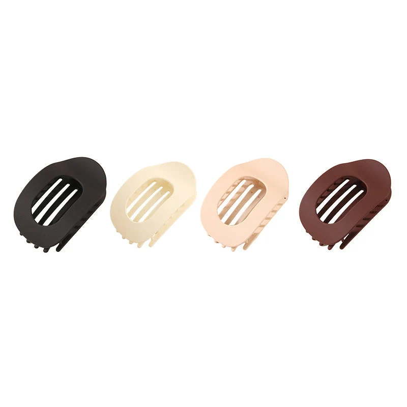 Gebogene Haarklammer mit Anti-Druck-Design | Sanfter, sicherer Halt für dickes & feines Haar | Nylonpolymer 8 × 2,5 × 3 cm | Set 1–3