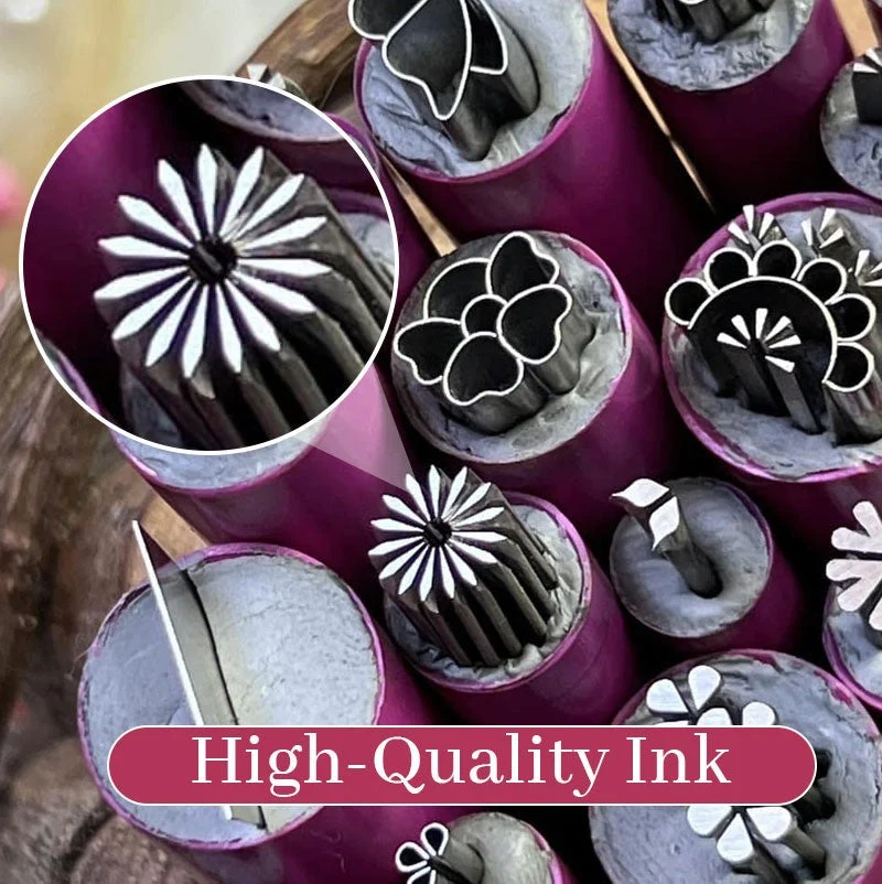 Nail Art Stempel Set für Gelnägel & Nagellack | Präzise Nageldesigns in Sekunden | Mit Stamper & Schaber