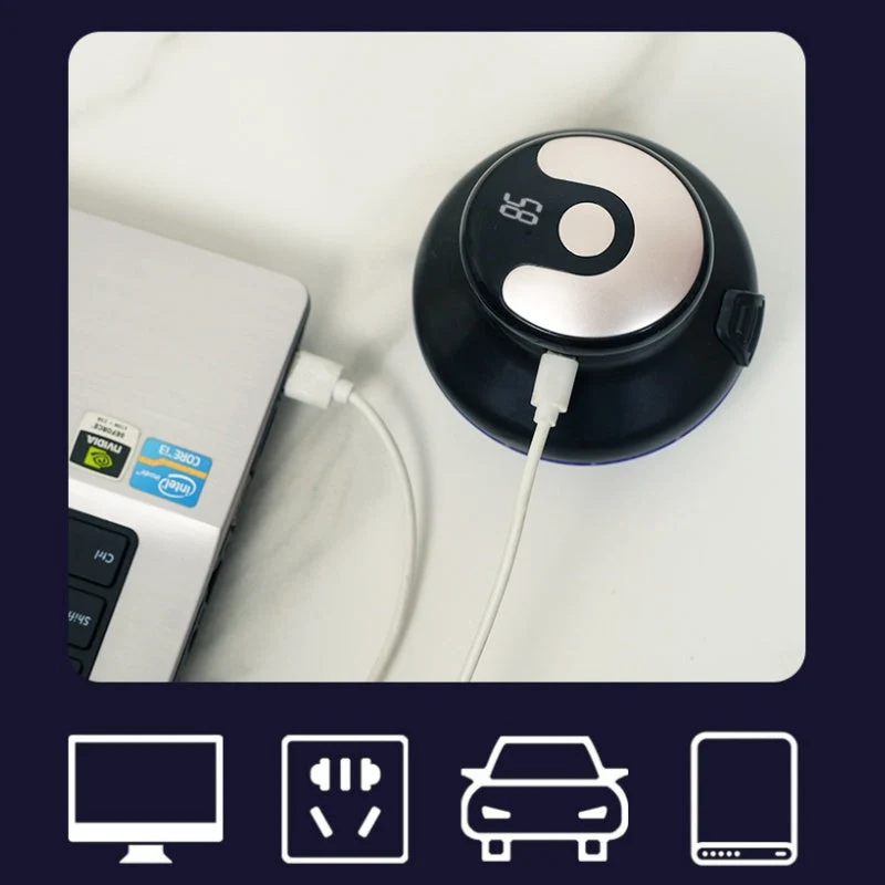 Automatische Haarschneidemaschine mit 360° Schersystem | Elektrischer Haartrimmer mit LED-Display & USB-C | 3 Schnittlängen