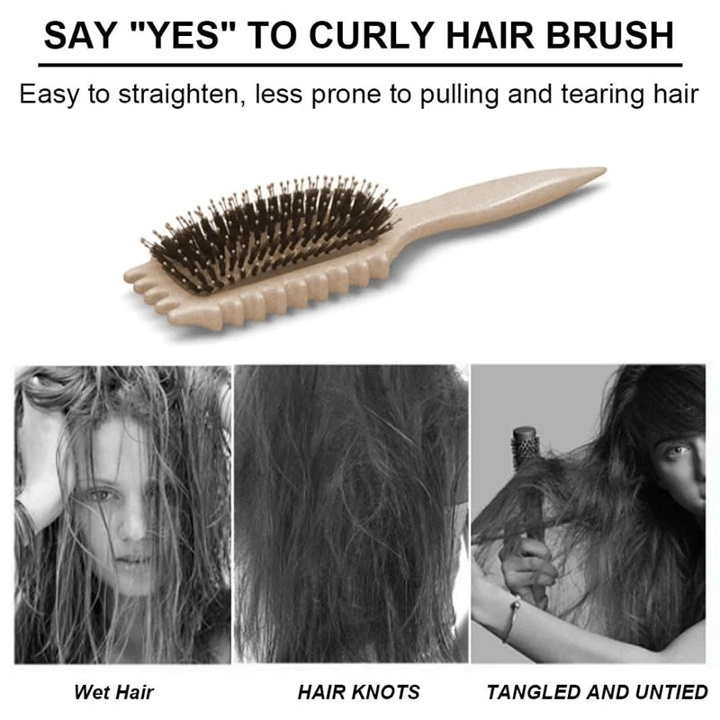 Lockenbürste für Definition & Volumen | Bounce-Curl Styling Brush mit flexiblen Borsten | Weniger Frizz, mehr definierte Lockenbündel | Für welliges & lockiges Haar