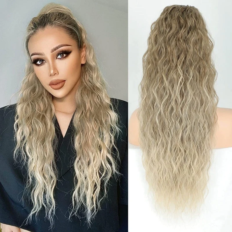 Pferdeschwanz-Extension mit Krallenclip (30 Zoll) | Sofort mehr Volumen & weiche Wellen | Anti-Frizz-Look | In verschiedenen Farben erhältlich