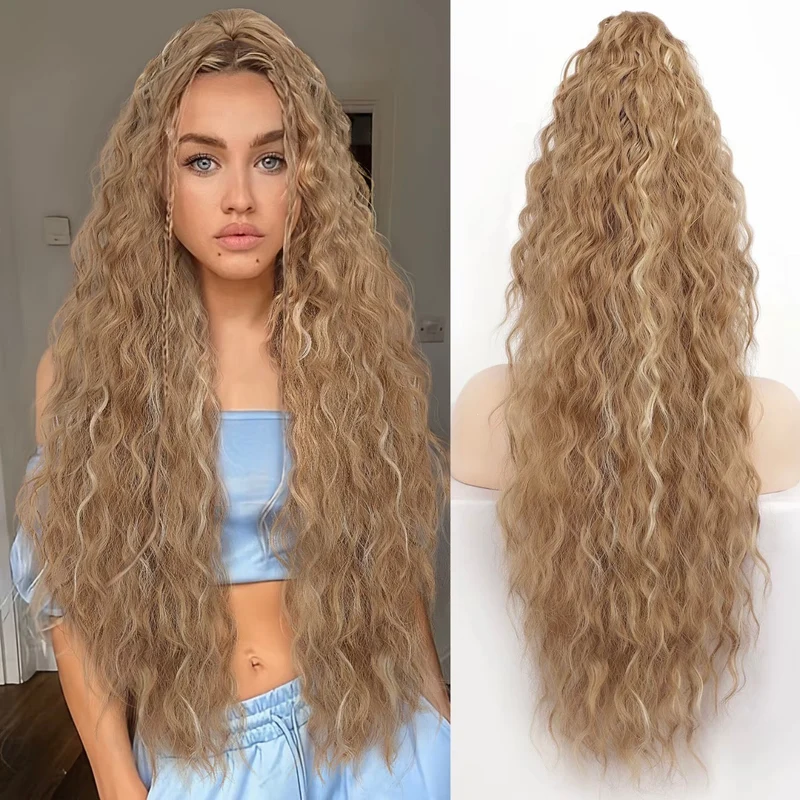 Pferdeschwanz-Extension mit Krallenclip (30 Zoll) | Sofort mehr Volumen & weiche Wellen | Anti-Frizz-Look | In verschiedenen Farben erhältlich