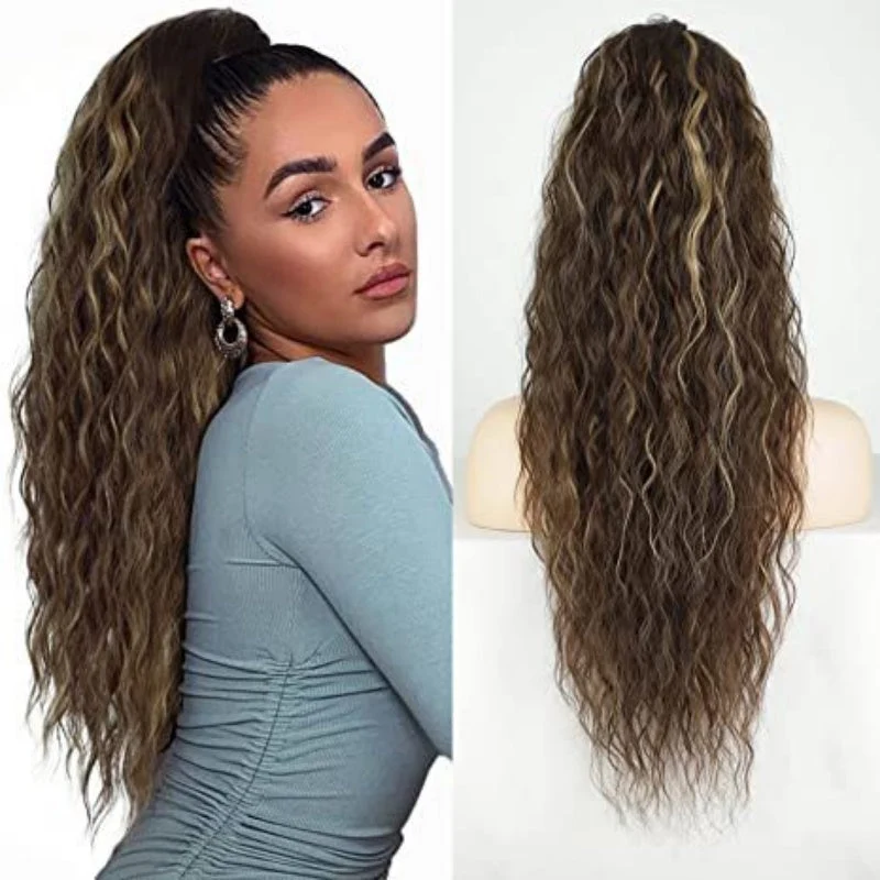 Pferdeschwanz-Extension mit Krallenclip (30 Zoll) | Sofort mehr Volumen & weiche Wellen | Anti-Frizz-Look | In verschiedenen Farben erhältlich