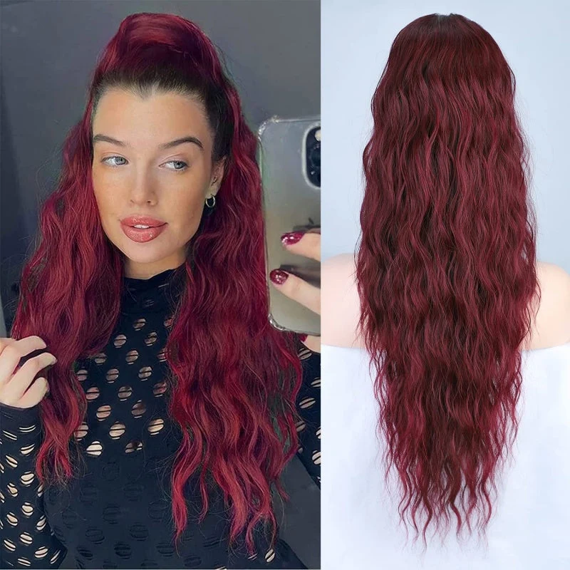 Pferdeschwanz-Extension mit Krallenclip (30 Zoll) | Sofort mehr Volumen & weiche Wellen | Anti-Frizz-Look | In verschiedenen Farben erhältlich