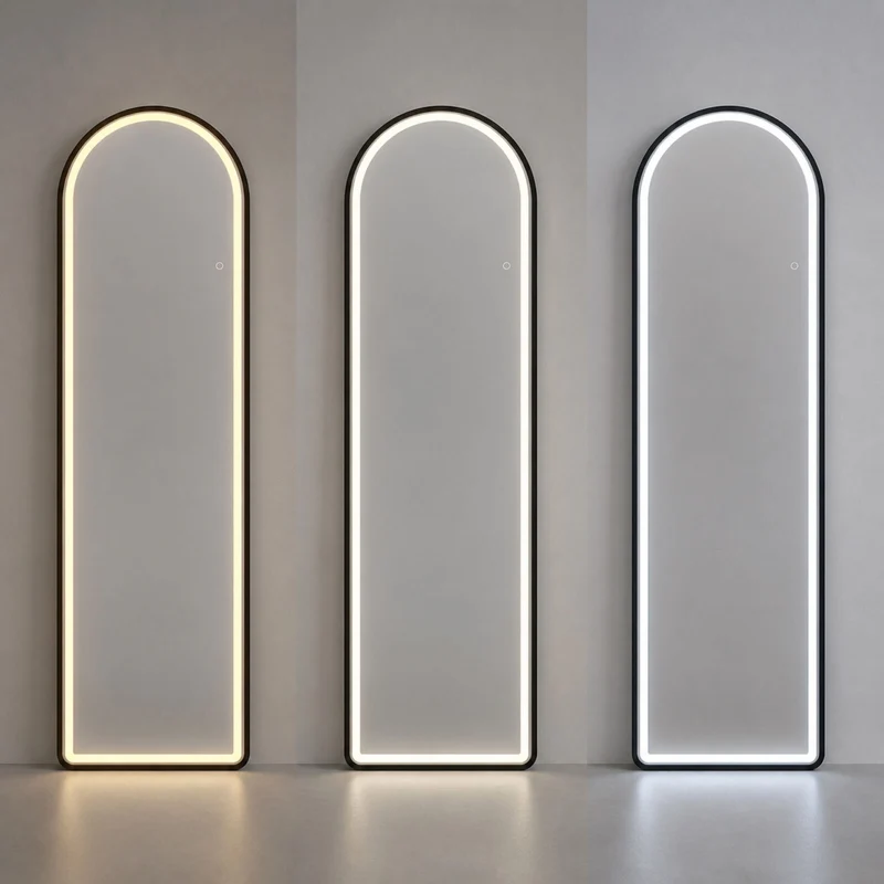 Lenoxx Full-Length Hanging Mirror 160x50cm with LED Lights, Touch Control, USB & Type-C Output