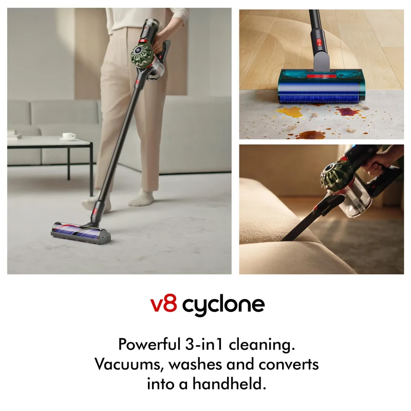 Dyson V8 Cyclone + Wash Head