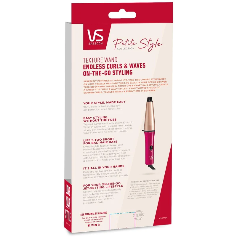VS Sasoon Petite Style Texture Wand