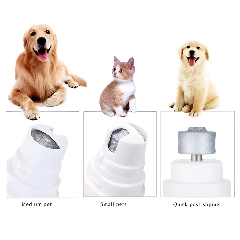 Elektrische Krallenschleifer für Haustiere | Sanft & Geräuscharm | USB Wiederaufladbar | Für Hunde & Katzen
