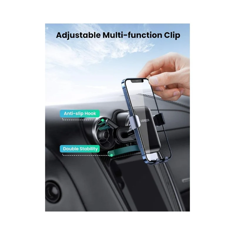 UGREEN Car Phone Gravity Vent Mount 4.7–7.0" Phones