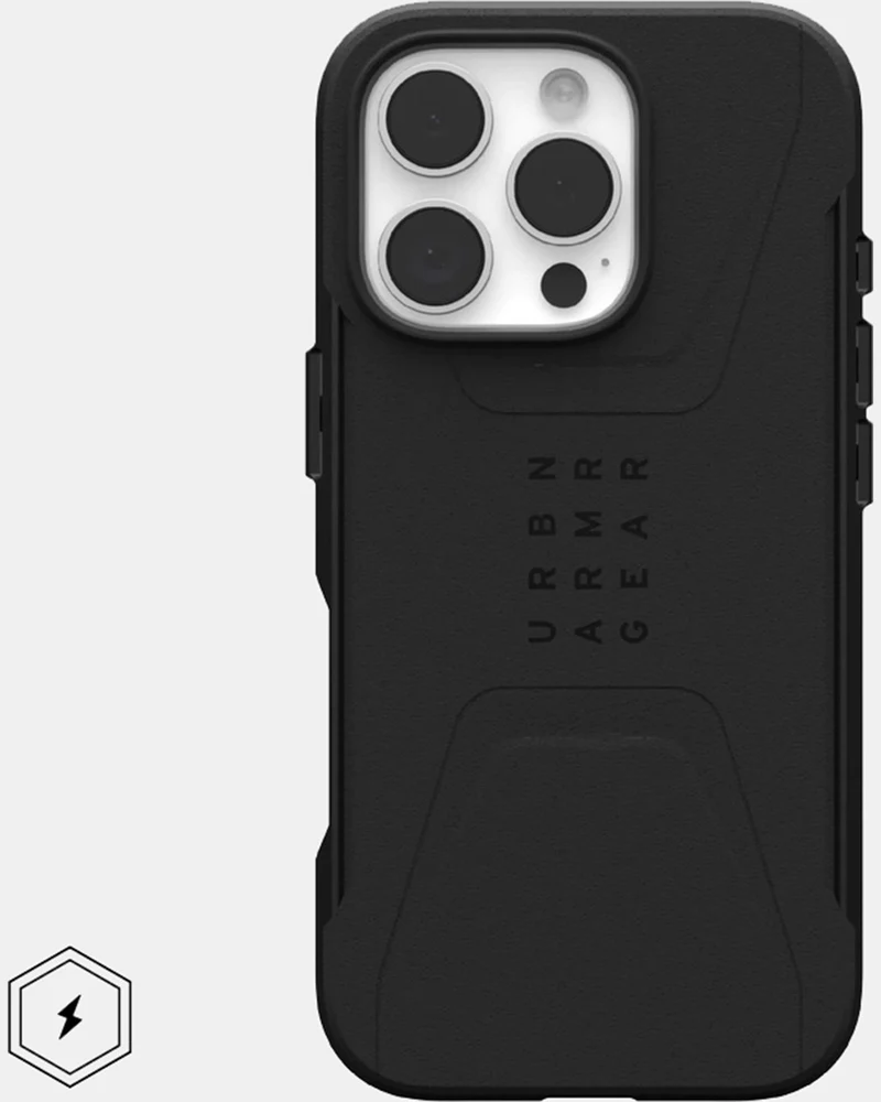 UAG Civilian Magsafe Compatible Phone Case for iPhone 16 Pro (Black)