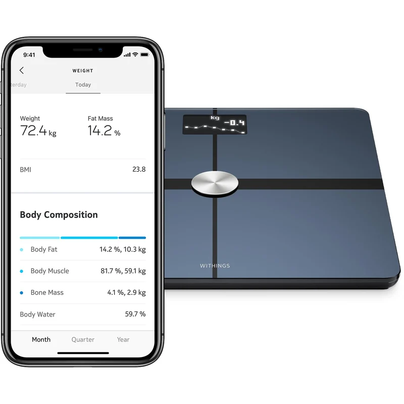 Withings Body + Body Composition Wi-Fi Scale (Black)