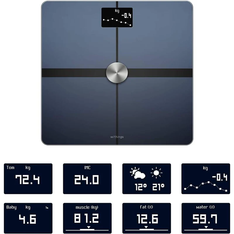 Withings Body + Body Composition Wi-Fi Scale (Black)