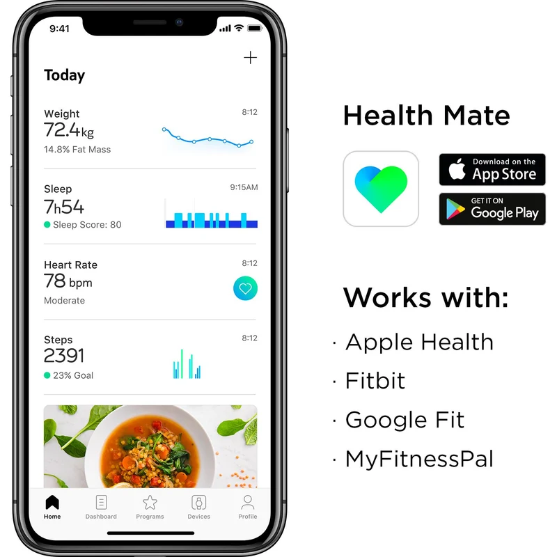 Withings Body + Body Composition Wi-Fi Scale (Black)