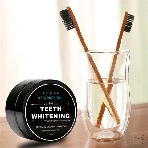 KIT DE BLANCHIMENT DENTAIRE AU CHARBON 100% NATUREL