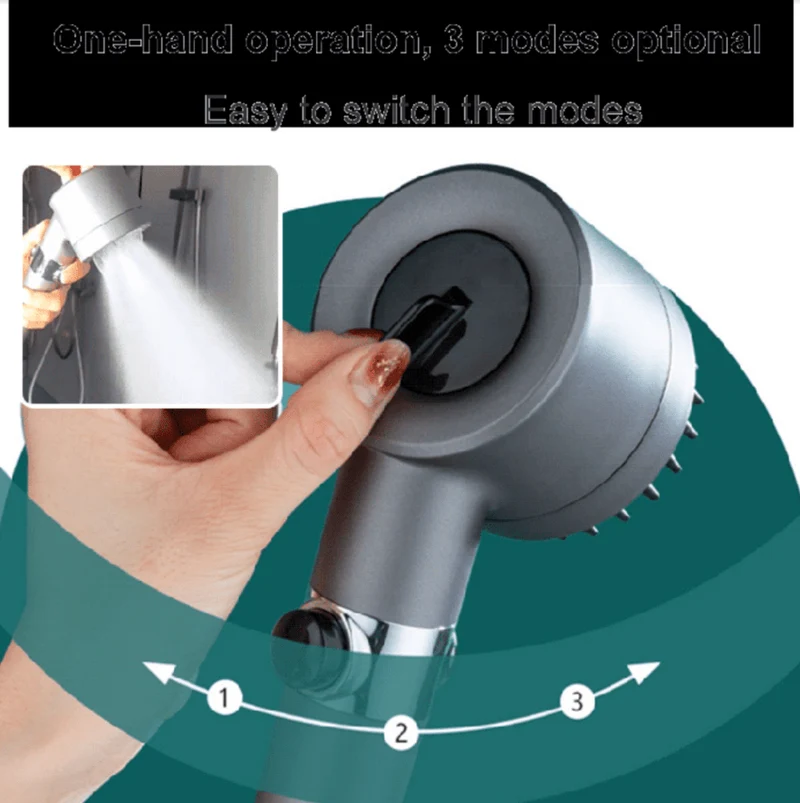 Hydrobeam Soffione Doccia - Alta Pressione dell'Acqua & 9-Livelli di Filtrazione