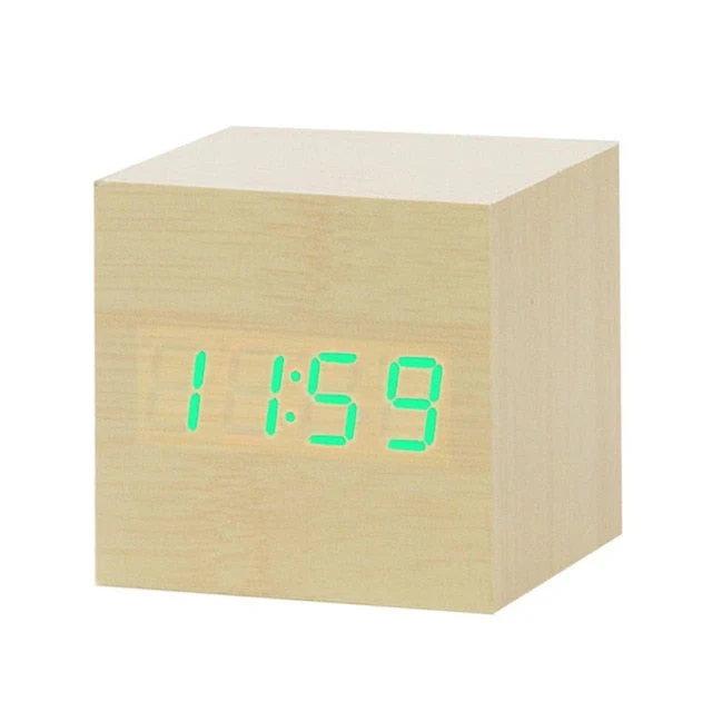 Sveglia Digitale LED Minimalista con Controllo Vocale