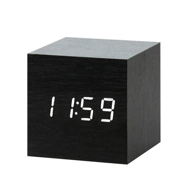 Sveglia Digitale LED Minimalista con Controllo Vocale