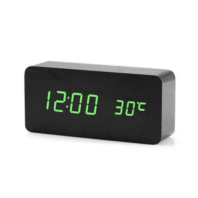 Sveglia Digitale LED Minimalista con Controllo Vocale