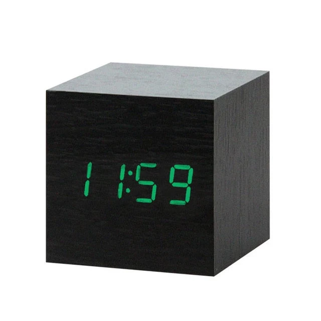 Sveglia Digitale LED Minimalista con Controllo Vocale