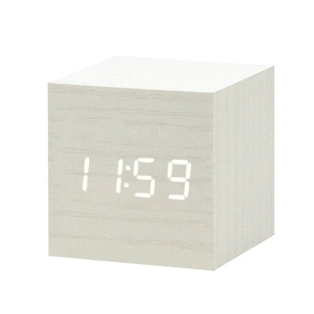 Sveglia Digitale LED Minimalista con Controllo Vocale