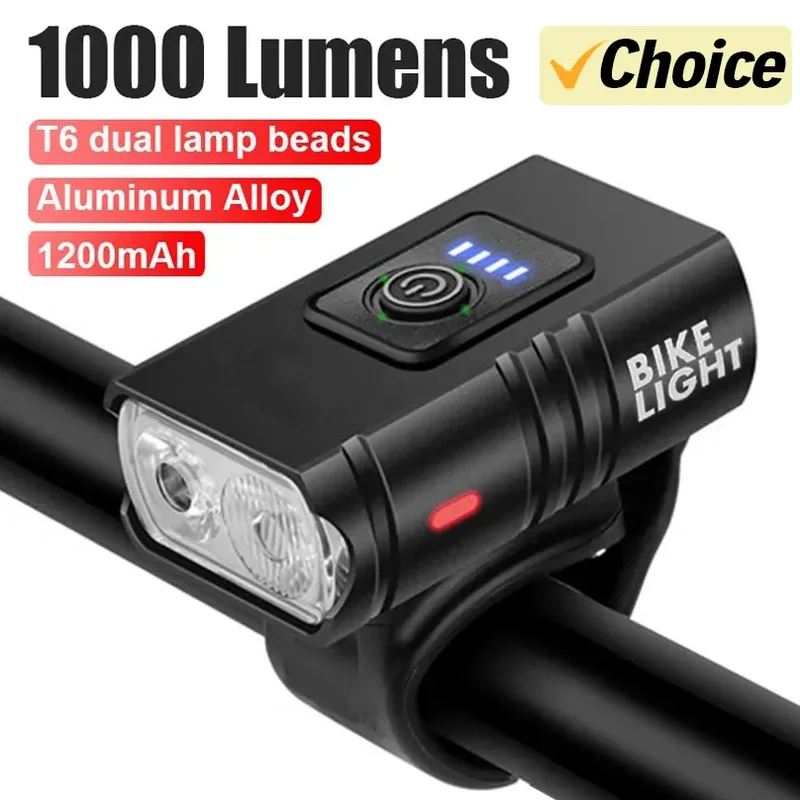 Luci per Bicicletta LED Chiare | Faro MTB Ricaricabile USB