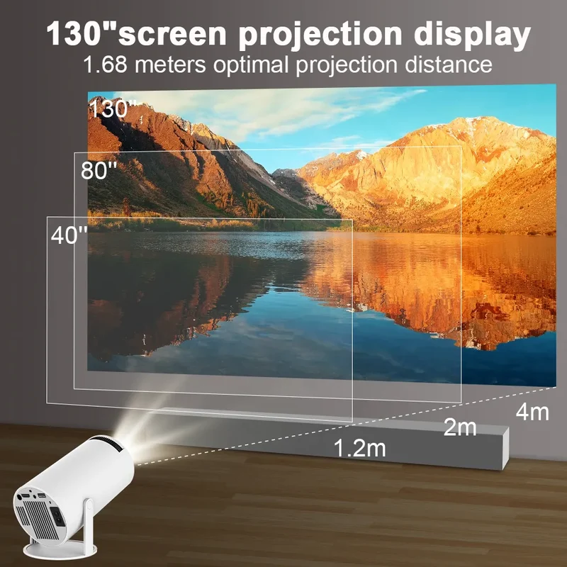 HomeVision Proiettore - Ultra HD | Compatto & Portatile