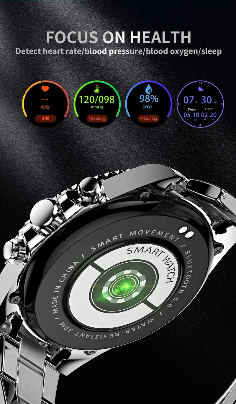 TimeMaster Smartwatch - Acciaio Elegante | Tecnologia Avanzata