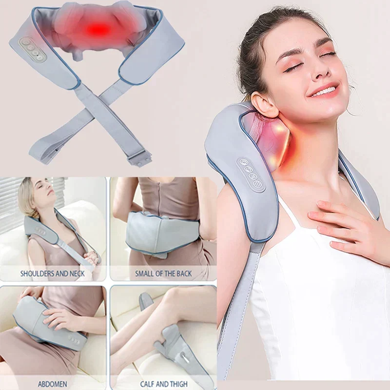 Healo Apparecchio per Massaggio al Collo - Sollievo Profondo Shiatsu