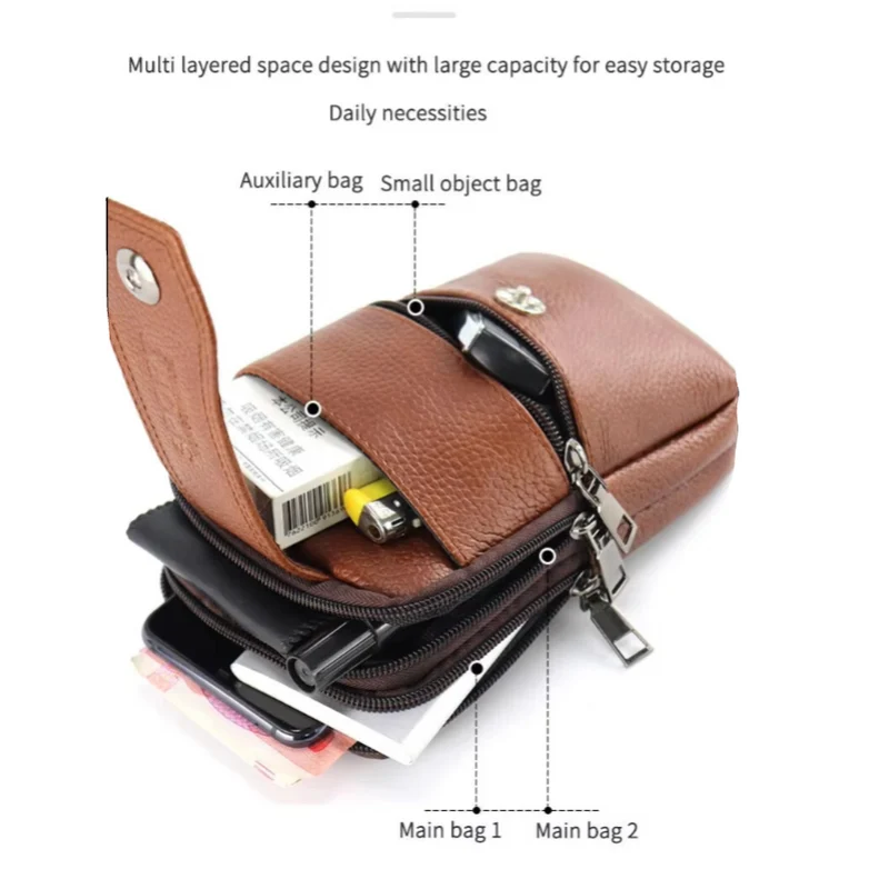 Borsa a Spalla Vintage Heren - Pelle