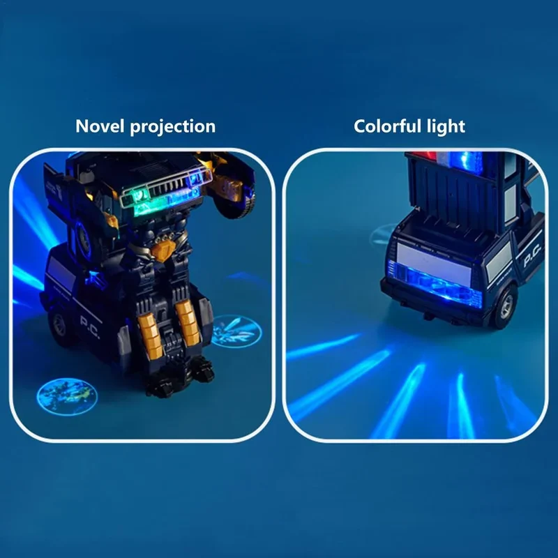Auto Robot Trasformabile | Auto della Polizia e Giocattolo Robot