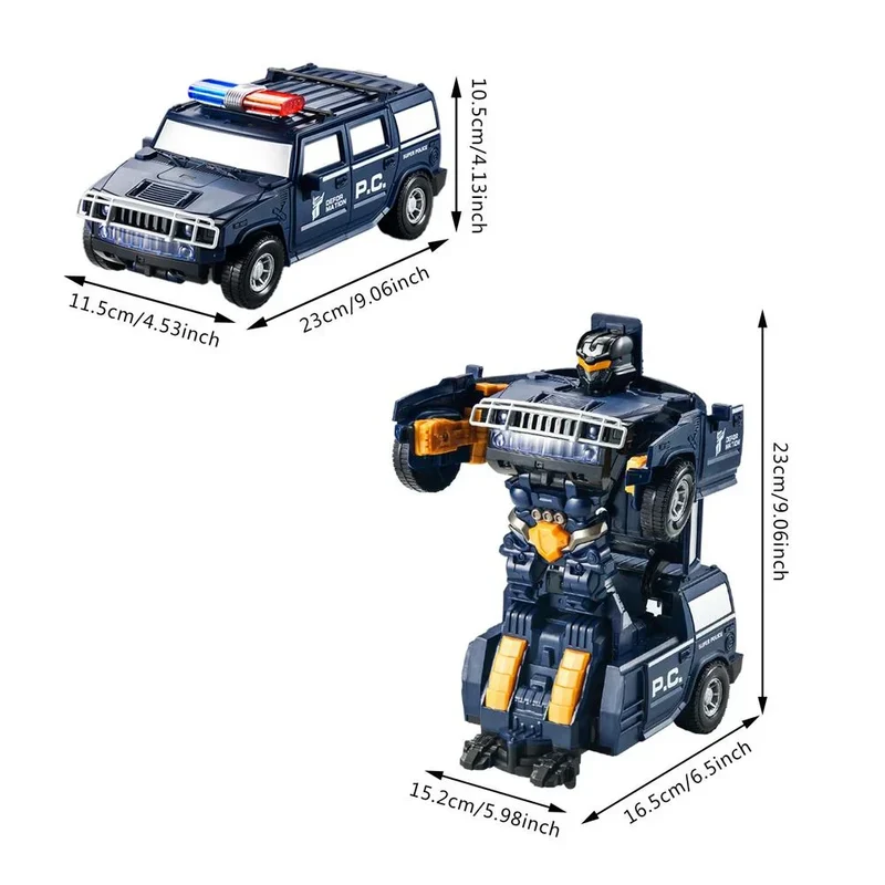 Auto Robot Trasformabile | Auto della Polizia e Giocattolo Robot
