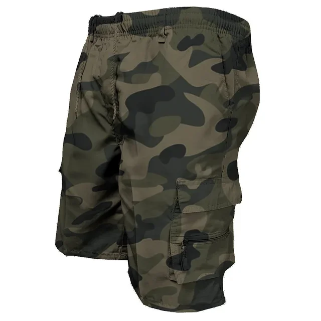 Short décontracté à taille élastique pour hommes