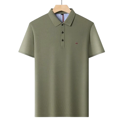 Polo brodé respirant pour homme